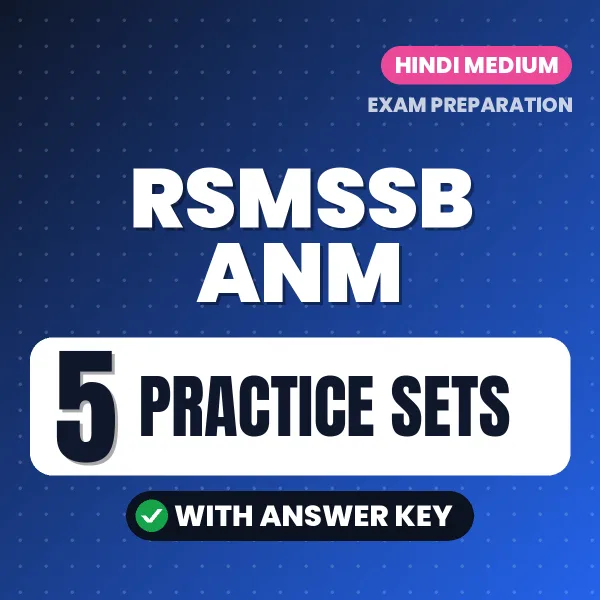 Boost Your RSMSSB ANM Exam Score with 5 Practice Sets with Answer Key in Hindi – PDF eBook