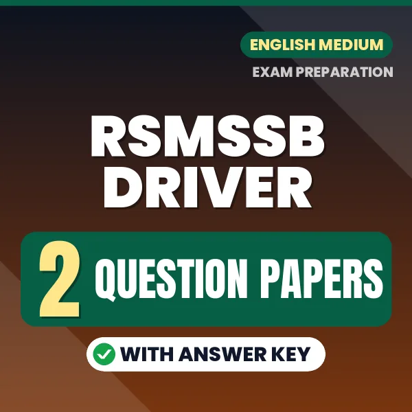 2 Question Papers for RSMSSB Driver Exam in English | Practice eBook with Answer Key – Instant PDF Download