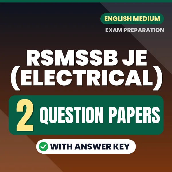 Latest Pattern RSMSSB JE (Electrical) Question Paper eBook in English – 2 Question Papers with Answer Key for Self-Assessment