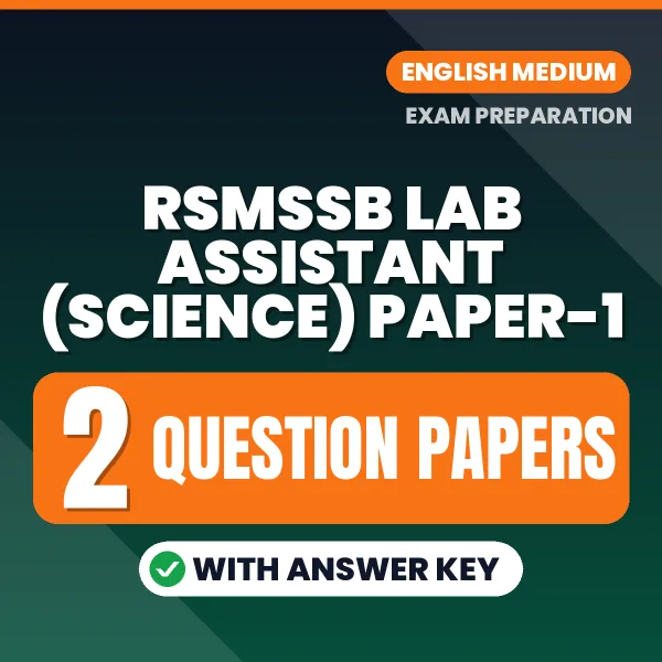 Boost Your RSMSSB Lab Assistant (Science) Paper-1 Exam Score with 2 Question Papers with Answer Key in English – PDF eBook