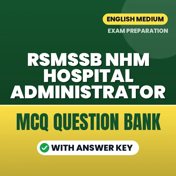 RSMSSB NHM Hospital Administrator MCQ with Answer Key Book PDF in English – Exam-Oriented Objective Questions for Quick Revision