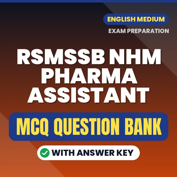 Crack RSMSSB NHM Pharma Assistant Exam with This MCQ Practice Book PDF in English – Instant Download