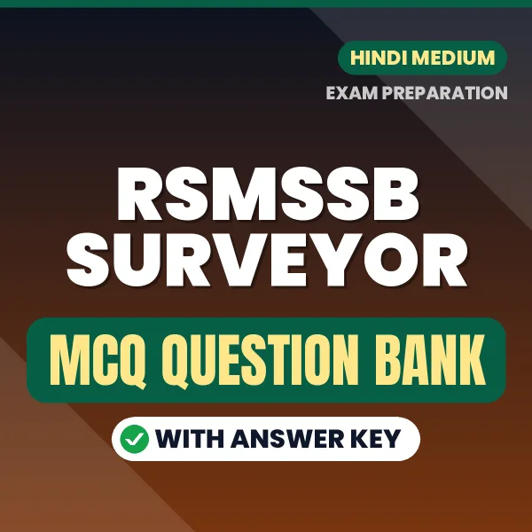 RSMSSB Surveyor MCQ with Answer Key Book PDF in Hindi – Exam-Oriented Objective Questions for Quick Revision
