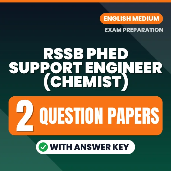 RSSB PHED Support Engineer (Chemist) Question Paper PDF in English – 2 Full-Length Question Papers with Answer Key