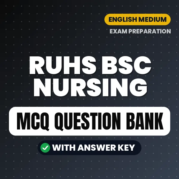 Download RUHS BSc Nursing Exam MCQ PDF in English – Important Objective Questions with Answers