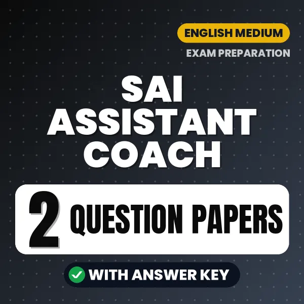 SAI Assistant Coach Question Paper PDF in English – 2 Full-Length Question Papers with Answer Key