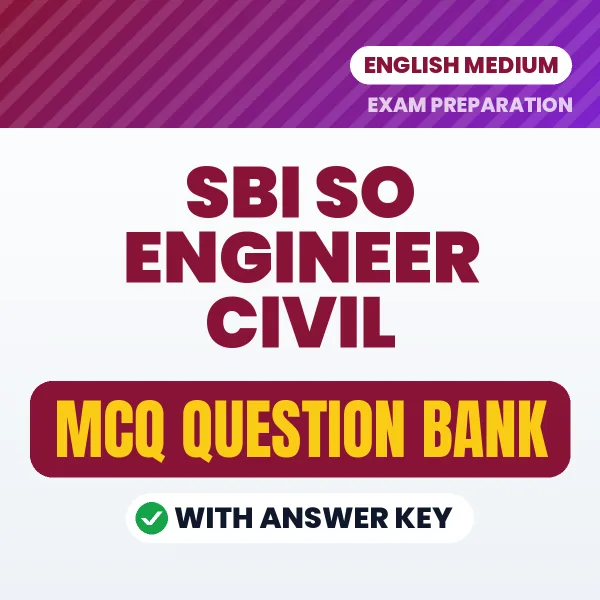 SBI SO Engineer Civil MCQ with Answer Key Book PDF in English – Exam-Oriented Objective Questions for Quick Revision