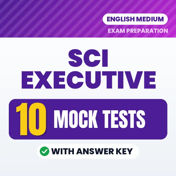 SCI Executive Exam Mock Test Series (English): 10 Exam-Like Mock Tests with Answers