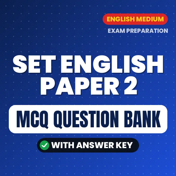 Best MCQ eBook for SET ENGLISH PAPER 2 Exam in English | Selected Questions with Answer Key