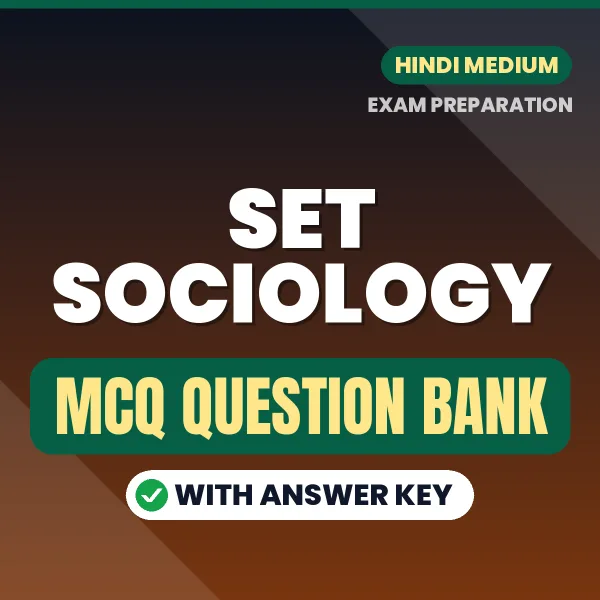 SET Sociology Exam Paper 2 MCQ with Answer Key Book PDF in Hindi – Exam-Oriented Objective Questions for Quick Revision