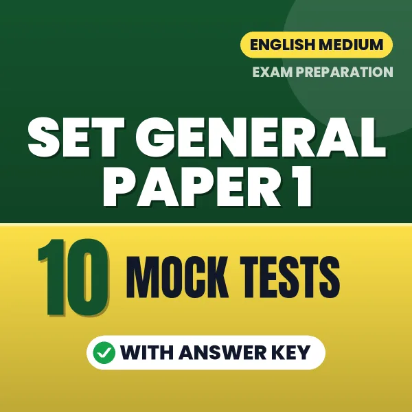 10 Mock Tests for SET GENERAL PAPER 1 Exam in English | Practice eBook with Answer Key – Instant PDF Download