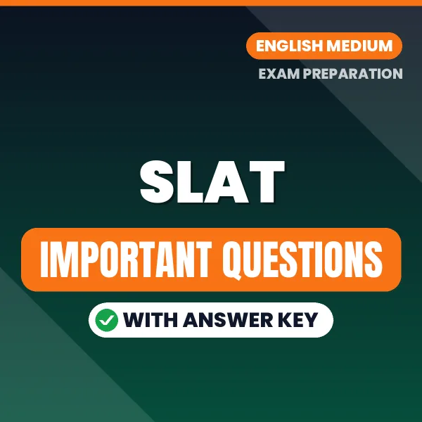 Download SLAT Preparation Book PDF (English) with Important Questions & Answers