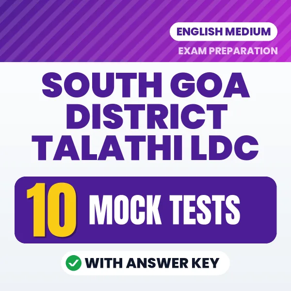 Boost Your South Goa District Talathi LDC Exam Score with 10 Mock Tests with Answer Key in English – PDF eBook