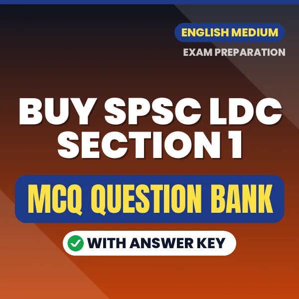 Buy SPSC LDC SECTION 1 Exam Objective Type Questions eBook in English – Latest Pattern MCQ Collection