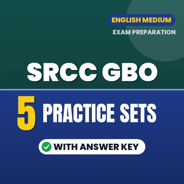 5 Practice Sets for SRCC GBO Exam in English | Practice eBook with Answer Key – Instant PDF Download