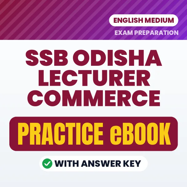 SSB Odisha Lecturer Commerce Exam eBook PDF in English – Complete Practice Material for Smart Preparation