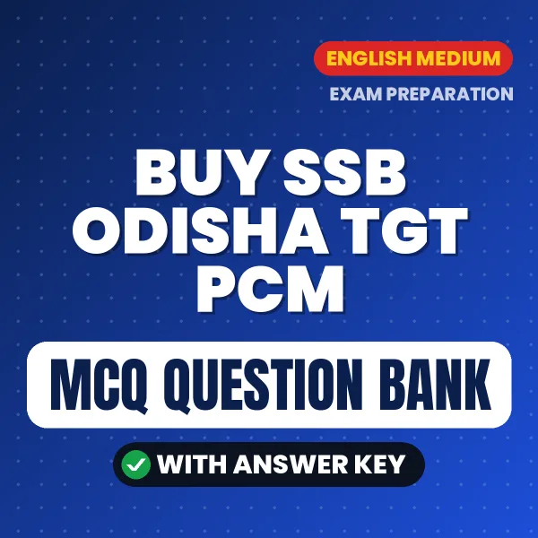 Buy SSB Odisha TGT PCM Exam Objective Type Questions eBook in English – Latest Pattern MCQ Collection