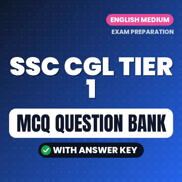 Prepare for SSC CGL TIER 1 Exam with Multiple Choice Questions & Answers PDF in English