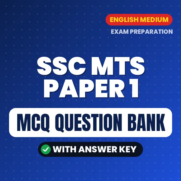 Crack SSC MTS PAPER 1 Exam with This MCQ Practice Book PDF in English – Instant Download