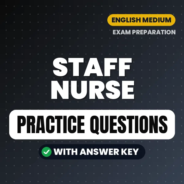 Best Digital Book for Staff Nurse Exam in English | Latest Syllabus-Based Practice Questions