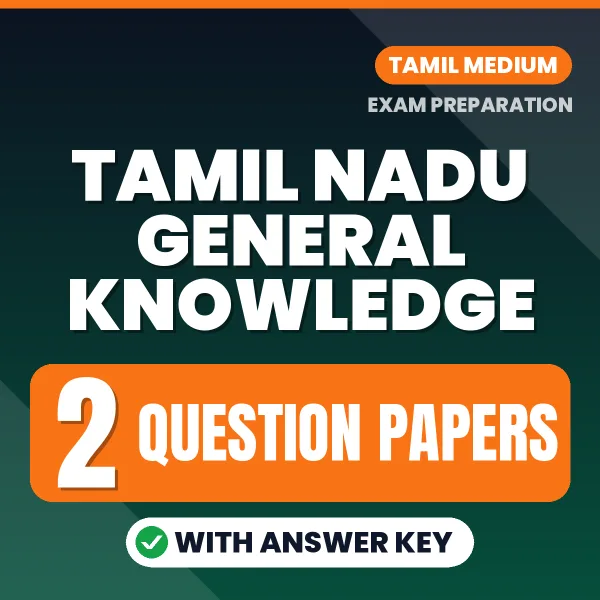 Tamil Nadu General Knowledge Exam Question Paper Series (English): 2 Exam-Like Question Papers with Answers