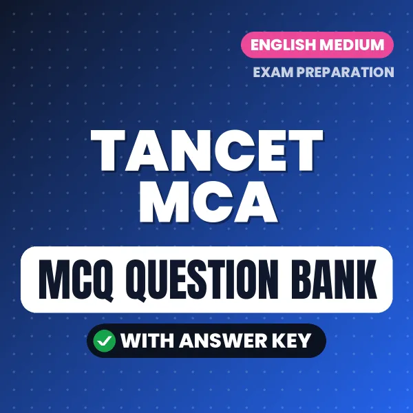 Best MCQ eBook for TANCET MCA Exam in English | Selected Questions with Answer Key