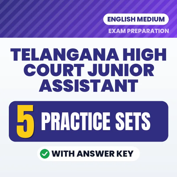 Telangana High Court Junior Assistant Exam Practice Set Series (English): 5 Exam-Like Practice Sets with Answers