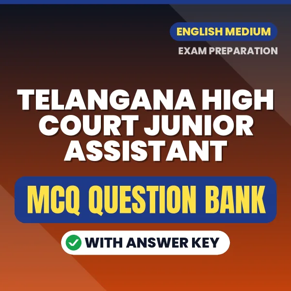 Crack Telangana High Court Junior Assistant Exam with This MCQ Practice Book PDF in English – Instant Download