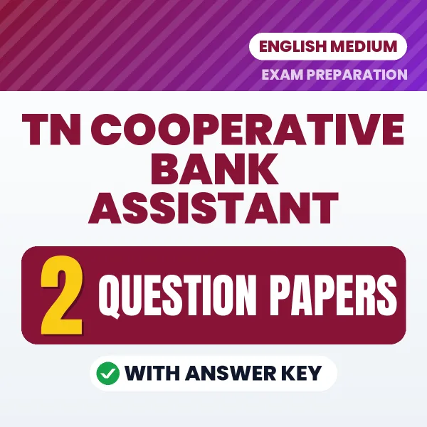 TN Cooperative Bank Assistant Question Paper PDF in English – 2 Full-Length Question Papers with Answer Key