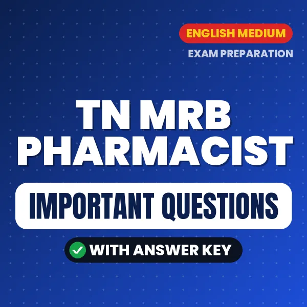 Download TN MRB Pharmacist Preparation Book PDF (English) with Important Questions & Answers