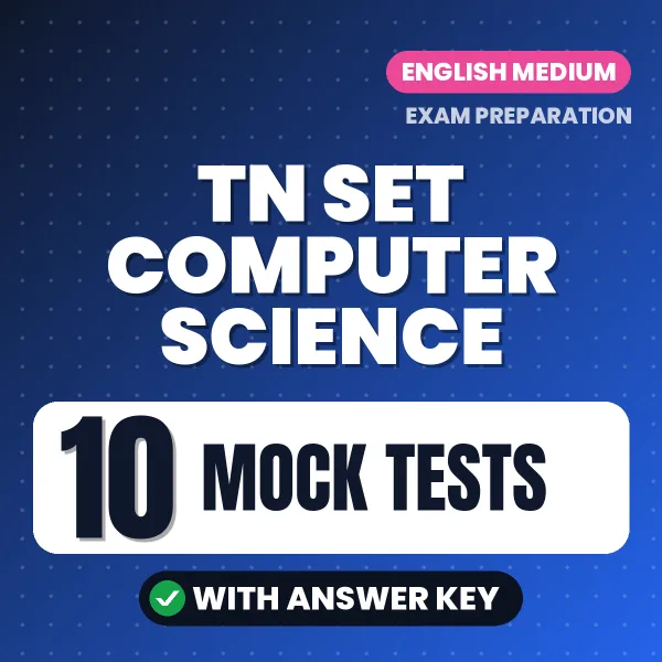 10 Mock Tests for TN SET Computer Science Exam in English | Practice eBook with Answer Key – Instant PDF Download