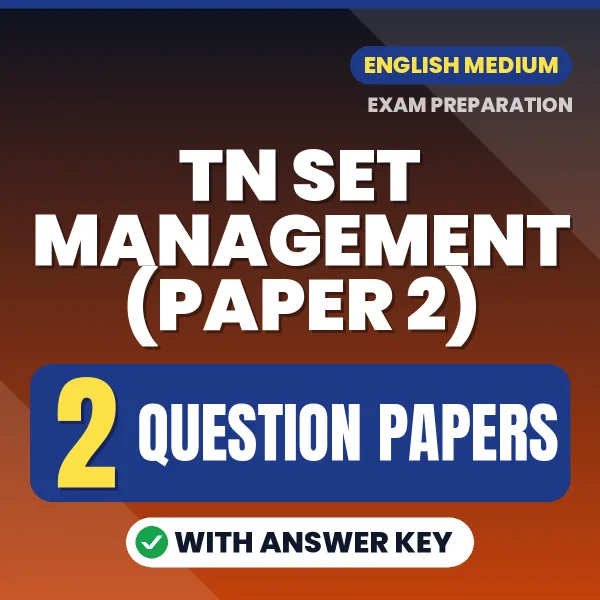 Practice for TN SET Management (Paper 2) Exam at Home – 2 Question Papers PDF in English with Answers