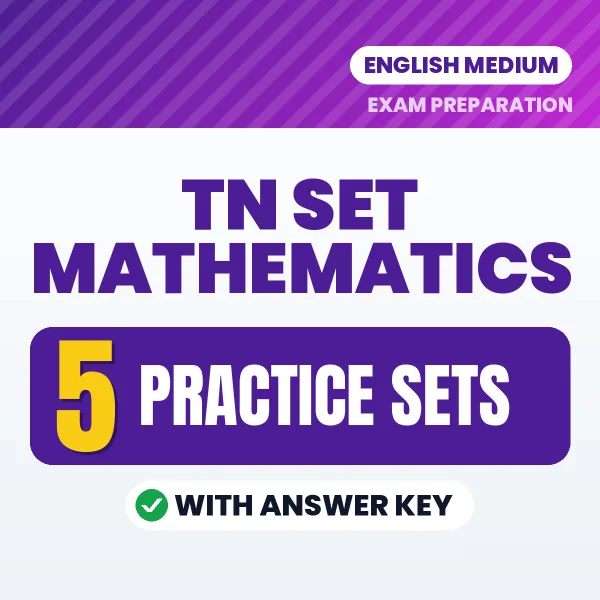Download 5 TN SET Mathematics Practice Sets PDF (English) Based on the Latest Exam Pattern