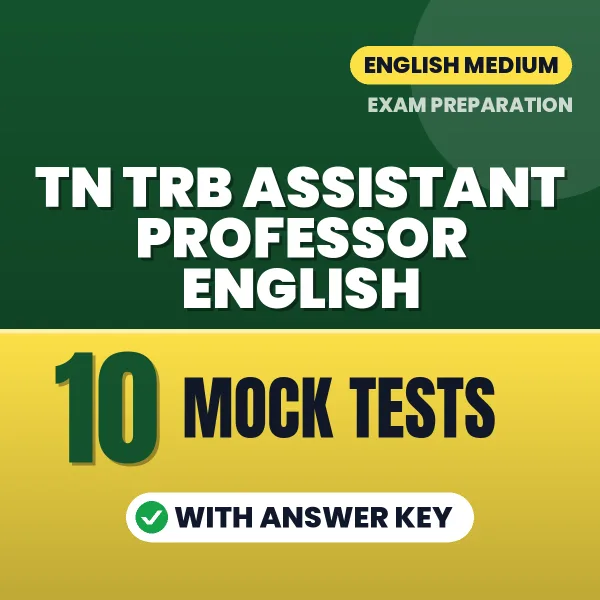 Practice for TN TRB Assistant Professor English Exam at Home – 10 Mock Tests PDF in English with Answers