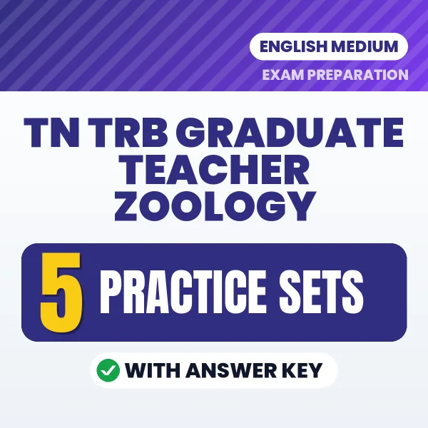 Download 5 TN TRB Graduate Teacher Zoology Practice Sets PDF (English) Based on the Latest Exam Pattern