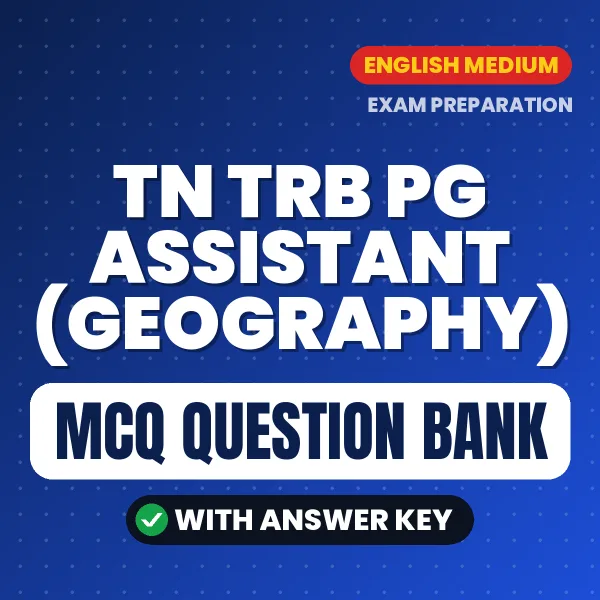 TN TRB PG Assistant (Geography) MCQ with Answer Key Book PDF in English – Exam-Oriented Objective Questions for Quick Revision