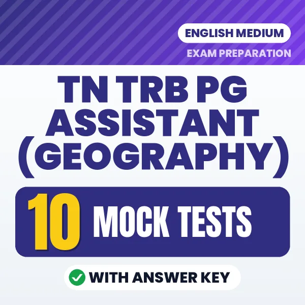 10 Mock Tests for TN TRB PG Assistant (Geography) Exam in English | Practice eBook with Answer Key – Instant PDF Download