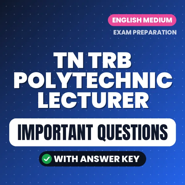 TN TRB Polytechnic Lecturer Exam (Civil Engineering) Guide PDF in English – Important Questions for Quick Revision