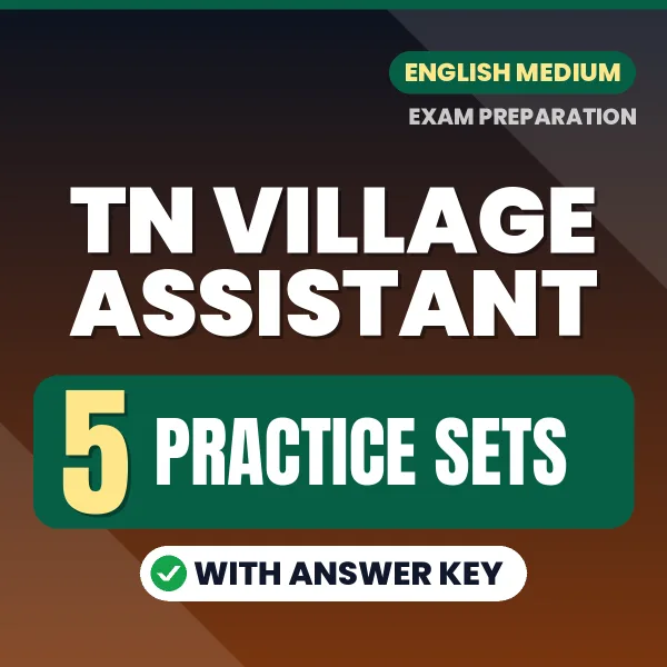Latest Pattern TN Village Assistant Practice Set eBook in English – 5 Practice Sets with Answer Key for Self-Assessment