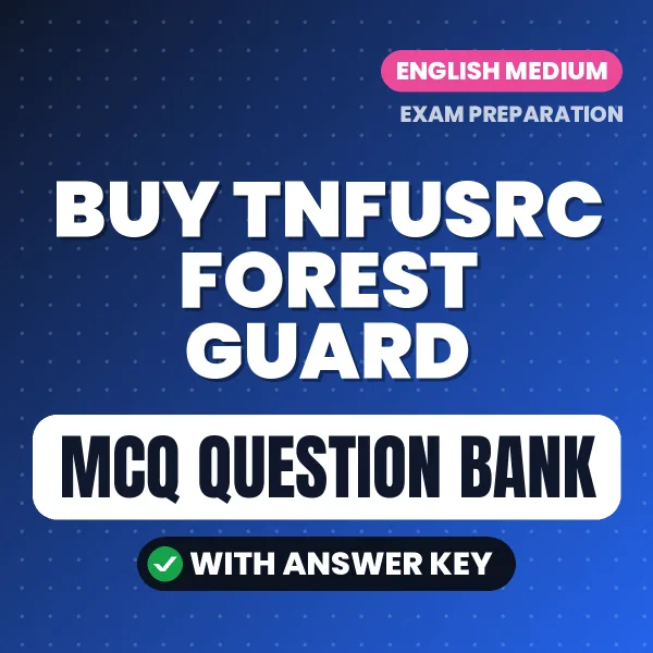 Buy TNFUSRC Forest Guard Exam Objective Type Questions eBook in English – Latest Pattern MCQ Collection