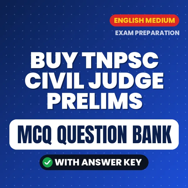Buy TNPSC Civil Judge Prelims Exam Objective Type Questions eBook in English – Latest Pattern MCQ Collection