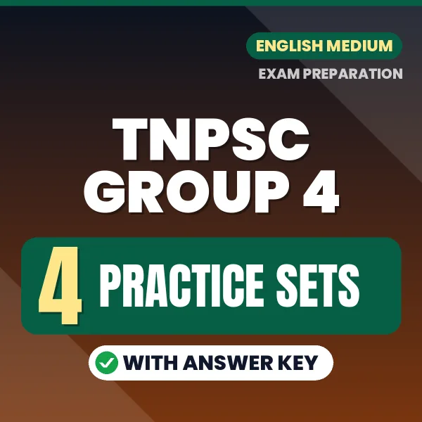 Download 5 TNPSC Group 4 Practice Sets PDF (English) Based on the Latest Exam Pattern