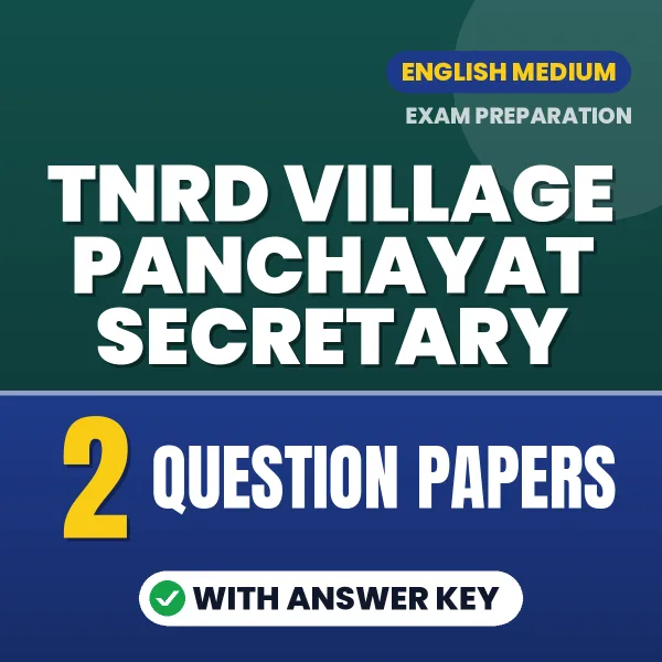 Download 2 TNRD Village Panchayat Secretary Question Papers PDF (English) Based on the Latest Exam Pattern