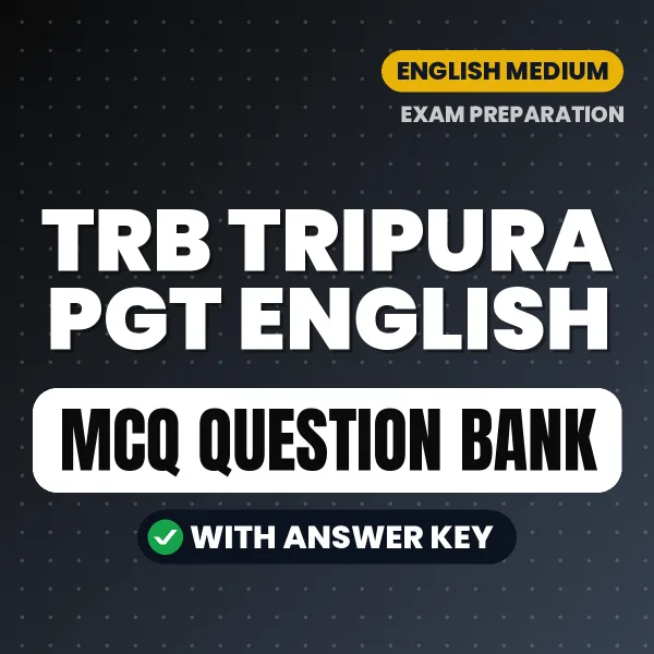 Prepare for TRB Tripura PGT English Exam with Multiple Choice Questions & Answers PDF in English