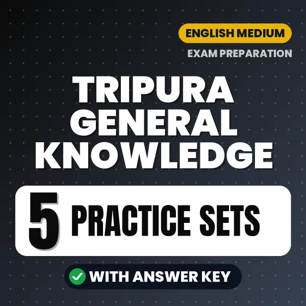 Tripura General Knowledge Practice Set PDF in English – 5 Full-Length Practice Sets with Answer Key