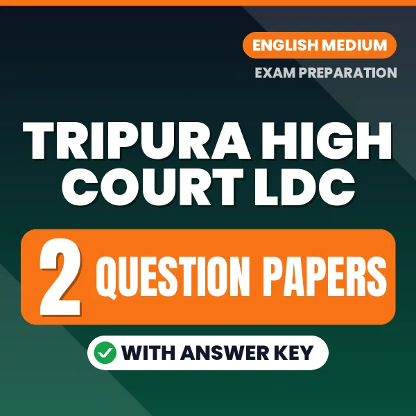 Tripura High Court LDC Question Paper PDF in English – 2 Full-Length Question Papers with Answer Key
