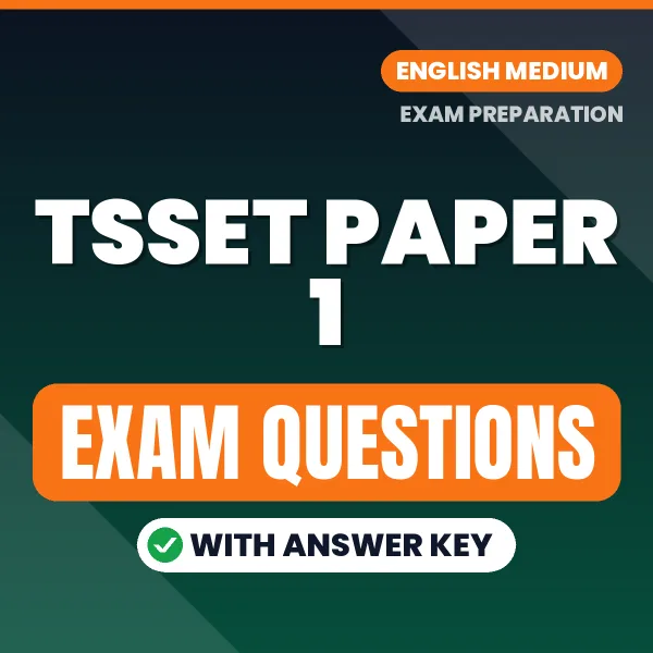 TSSET Paper 1 Study eBook (English): Exam-Oriented Questions with Answers in PDF