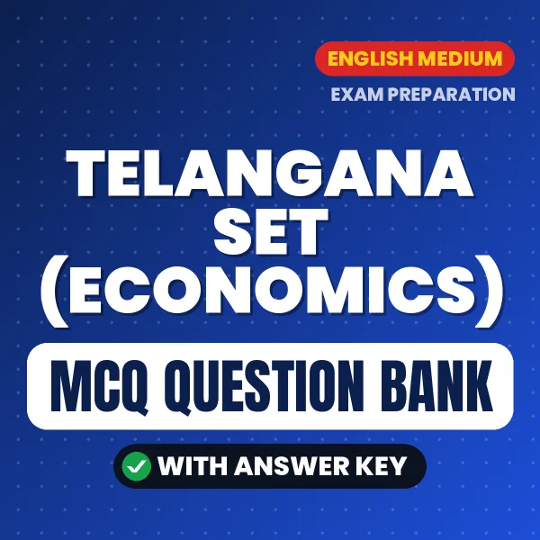 Crack TELANGANA SET (ECONOMICS) Exam with This MCQ Practice Book PDF in English – Instant Download