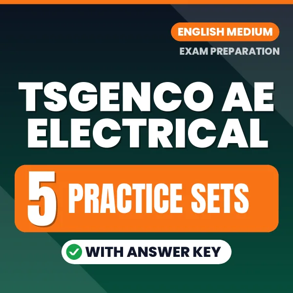 Practice for TSGENCO AE Electrical Exam at Home – 5 Practice Sets PDF in English with Answers
