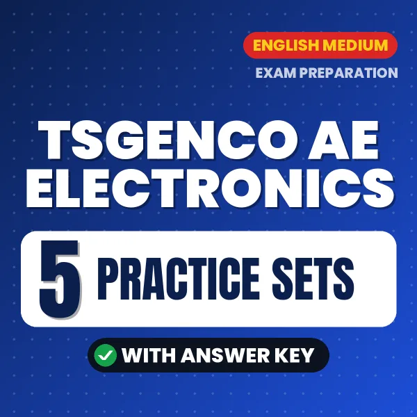 Boost Your TSGENCO AE Electronics Exam Score with 5 Practice Sets with Answer Key in English – PDF eBook